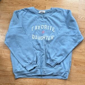 Favorite Daughter Light Blue Sweatshirt Adult M
